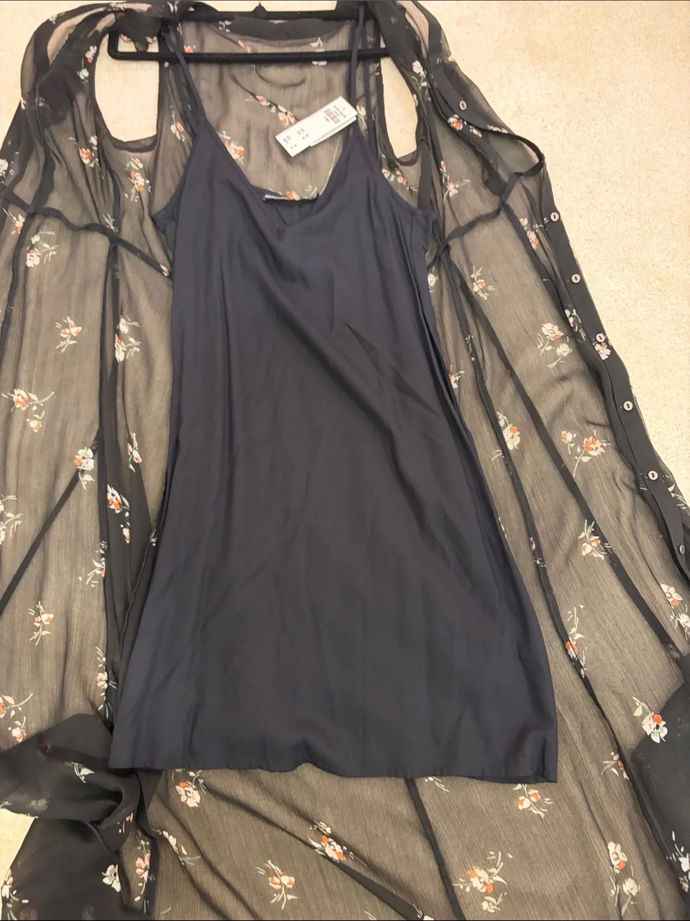 Black Floral Sleeveless Maxi Dress